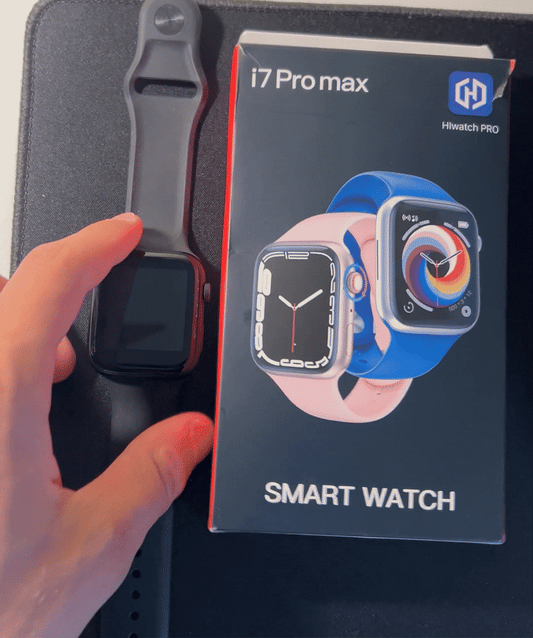 Ceas inteligent negru I8 Pro Max cu funcții de telefon